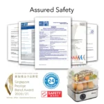 PowerPac Egg Steamer, Food Steamer 2.5L Multi function 2 Tier Steamer (PPS706)