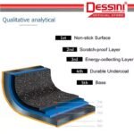 DESSINI ITALY Granite Aluminium Non Stick Casserole Pot Bowl Deep Fry Pan Cookware Tool (12 Pcs)