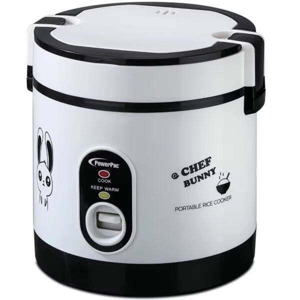 PowerPac Mini Rice Cooker, Electirc Lunch Box 0.6L/1.2L (PPRC09/PPRC113)