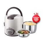 PowerPac Mini Rice Cooker, Electirc Lunch Box 0.6L/1.2L (PPRC09/PPRC113)