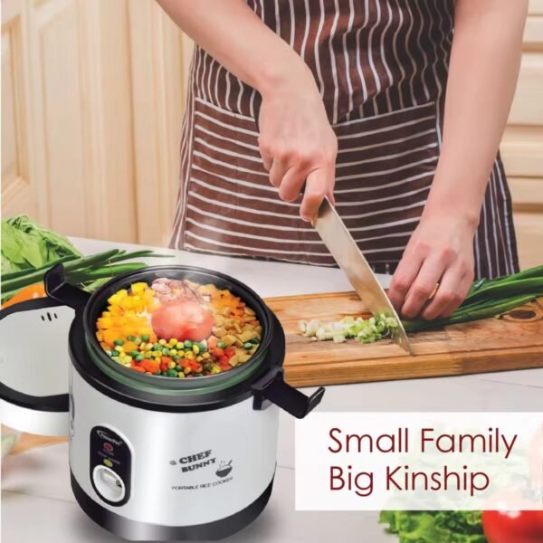 PowerPac Mini Rice Cooker, Electirc Lunch Box 0.6L/1.2L (PPRC09/PPRC113)