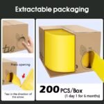 IN [READY STOCK] 200pcs 45*59cm Rubbish Bag Handle Breakpoint Thickened Disposable Garbage Bag Plastic Trash Bags Lack Tear Durable Value Dustbin