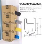 IN [READY STOCK] 200pcs 45*59cm Rubbish Bag Handle Breakpoint Thickened Disposable Garbage Bag Plastic Trash Bags Lack Tear Durable Value Dustbin