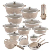 Welfare promotion, limited to three orders, only 38SG:31 Pcs Non Stick Granite Kitchen Cooking Set with Tools