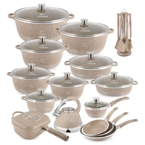 Welfare promotion, limited to three orders, only 38SG:31 Pcs Non Stick Granite Kitchen Cooking Set with Tools