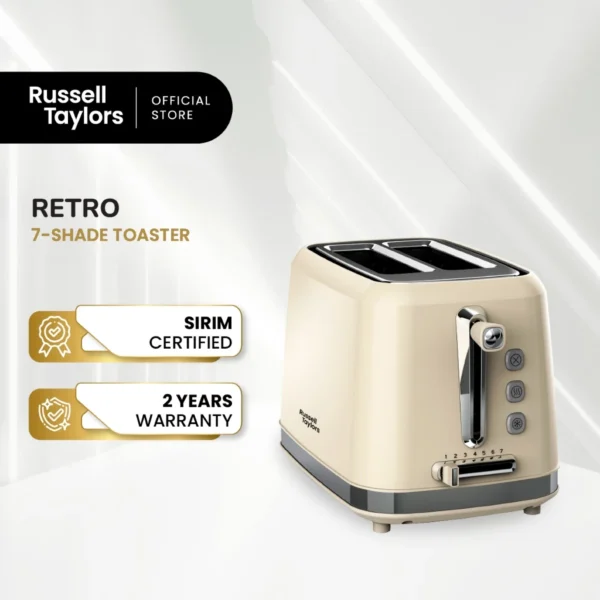 Russell Taylors Retro Toaster RT-10, ๐ณ ๐ฆ๐ต๐ฎ๐ฑ๐ฒ ๐ฆ๐ฒ๐๐๐ถ๐ป๐ด๐, 2 Years Warranty