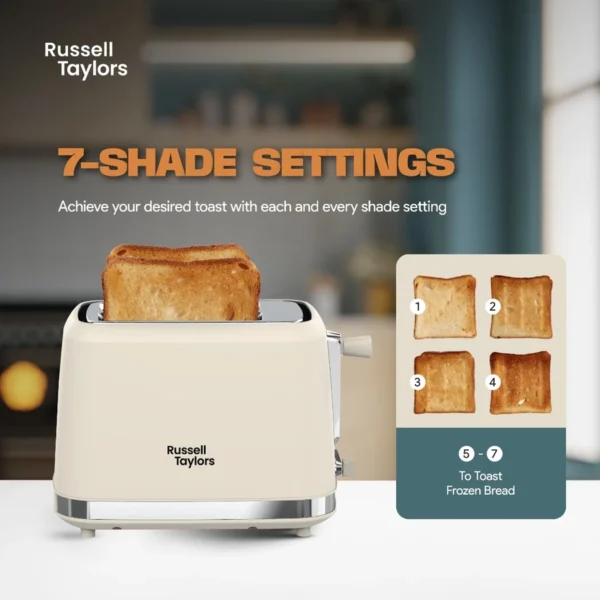 Russell Taylors Retro Toaster RT-10, ๐ณ ๐ฆ๐ต๐ฎ๐ฑ๐ฒ ๐ฆ๐ฒ๐๐๐ถ๐ป๐ด๐, 2 Years Warranty