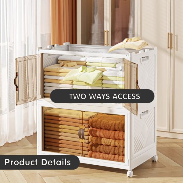 DR.STORAGE 3/5 Layers Large Capacity Storage Cabinet Folable Storage Cabinet Almari Pakaian